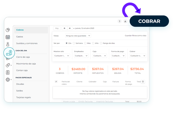 botón cobrar